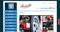 Desktop Screenshot of froodsautoservices.co.uk